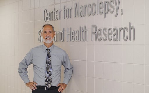 (AP Photo/Teresa Crawford). Researcher David Carley of the University of Illinois at Chicago poses for a photo at the school on May 31, 2018. A small experiment in 73 people suggests dronabinol, which contains THC, helps some with sleep apnea, but wasn... (AP Photo/Teresa Crawford). Researcher David Carley of the University of Illinois at Chicago poses for a photo at the school on May 31, 2018. A small experiment in 73 people suggests dronabinol, which contains THC, helps some with sleep apnea, but wasn...