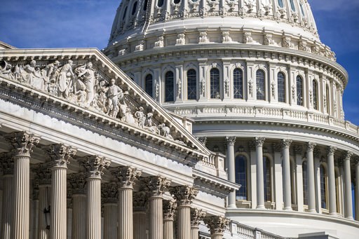 (AP Photo/J. Scott Applewhite, File). FILE - In this June 15, 2018, file photo, the Capitol is seen in Washington. On Thursday, July 12, the Treasury Department releases federal budget data for June. (AP Photo/J. Scott Applewhite, File). FILE - In this June 15, 2018, file photo, the Capitol is seen in Washington. On Thursday, July 12, the Treasury Department releases federal budget data for June.