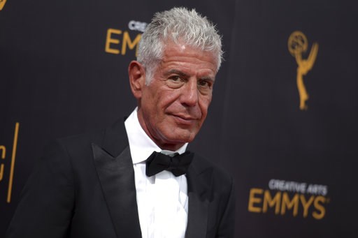 Bourdain gets posthumous Emmy noms for 'Parts Unknown'