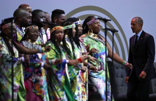 South Africa, Obama mark Mandela centennial with charity