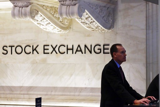 (AP Photo/Mark Lennihan, File). FILE- In this Jan. 2, 2018, file photo, a trader works at the New York Stock Exchange. The U.S. stock market opens at 9:30 a.m. EDT on Thursday, Aug 9. (AP Photo/Mark Lennihan, File). FILE- In this Jan. 2, 2018, file photo, a trader works at the New York Stock Exchange. The U.S. stock market opens at 9:30 a.m. EDT on Thursday, Aug 9.