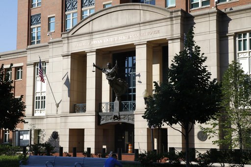 (AP Photo/Jacquelyn Martin). Federal court, where the trial of former Trump campaign chairman Paul Manafort will continue, is seen in Alexandria, Va., Wednesday, Aug. 8, 2018. (AP Photo/Jacquelyn Martin). Federal court, where the trial of former Trump campaign chairman Paul Manafort will continue, is seen in Alexandria, Va., Wednesday, Aug. 8, 2018.