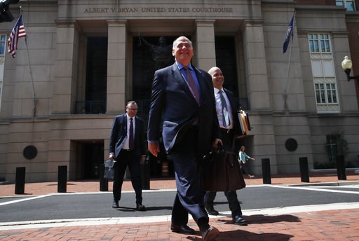 (AP Photo/Jacquelyn Martin). The defense team for Paul Manafort, including Thomas Zehnle, center, and Jay Nanavati, right, leave federal court for a lunch break during the trial of the former Trump campaign chairman, in Alexandria, Va., Thursday, Aug. ... (AP Photo/Jacquelyn Martin). The defense team for Paul Manafort, including Thomas Zehnle, center, and Jay Nanavati, right, leave federal court for a lunch break during the trial of the former Trump campaign chairman, in Alexandria, Va., Thursday, Aug. ...