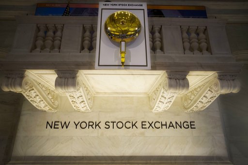 (AP Photo/Mark Lennihan, File). FILE- In this May 10, 2018, file photo the opening bell hangs above the trading floor at the New York Stock Exchange. The U.S. stock market opens at 9:30 a.m. EDT on Friday, Aug 10. (AP Photo/Mark Lennihan, File). FILE- In this May 10, 2018, file photo the opening bell hangs above the trading floor at the New York Stock Exchange. The U.S. stock market opens at 9:30 a.m. EDT on Friday, Aug 10.