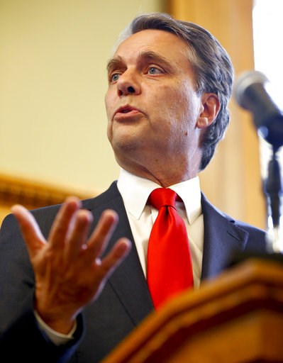 (Chris Neal/The Topeka Capital-Journal via AP). CORRECTS SPELLING OF LAST NAME TO COLYER INSTEAD OF COYLER - Kansas Gov. Jeff Colyer addresses the media at the Kansas Statehouse in Topeka, Kan., Wednesday, Aug. 8, 2018, a day after his primary race aga... (Chris Neal/The Topeka Capital-Journal via AP). CORRECTS SPELLING OF LAST NAME TO COLYER INSTEAD OF COYLER - Kansas Gov. Jeff Colyer addresses the media at the Kansas Statehouse in Topeka, Kan., Wednesday, Aug. 8, 2018, a day after his primary race aga...