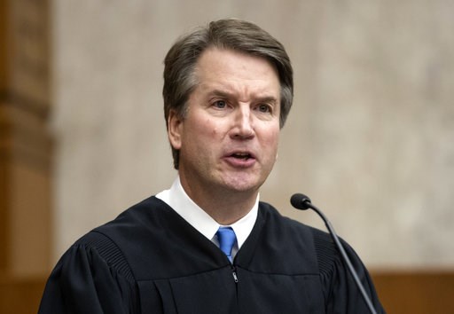 (AP Photo/J. Scott Applewhite). In this Aug. 7, 2018, photo, President Donald Trump's Supreme Court nominee, Judge Brett Kavanaugh, officiates at the swearing-in of Judge Britt Grant to take a seat on the U.S. Court of Appeals for the Eleventh Circuit ... (AP Photo/J. Scott Applewhite). In this Aug. 7, 2018, photo, President Donald Trump's Supreme Court nominee, Judge Brett Kavanaugh, officiates at the swearing-in of Judge Britt Grant to take a seat on the U.S. Court of Appeals for the Eleventh Circuit ...