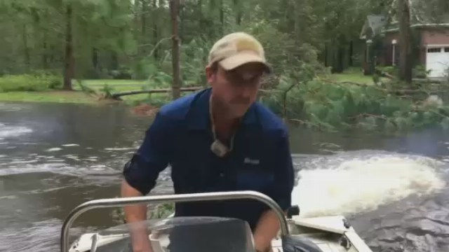 The Latest: Florence barely crawling across South Carolina