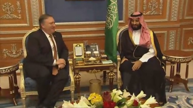 Pompeo meets Saudi king, prince on Khashoggi's disappearance