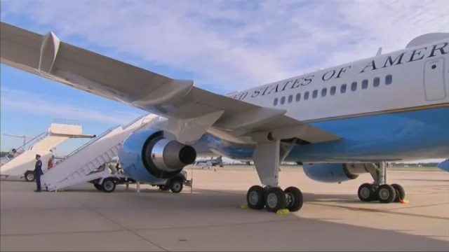 Smoke forces Melania Trump's plane back to military base