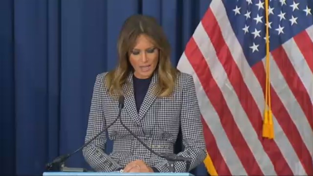 Melania Trump visits babies, moms affected by opioid crisis