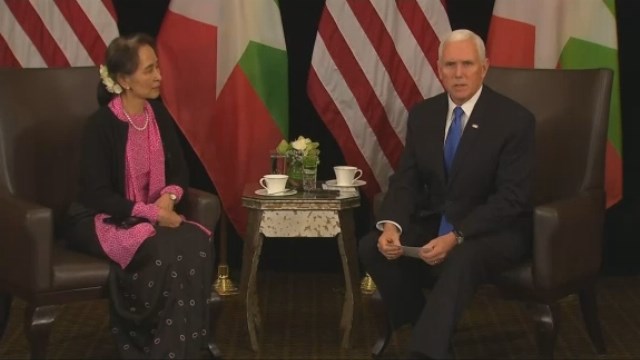 Pence says Myanmar's handling of Rohingya 'without excuse'