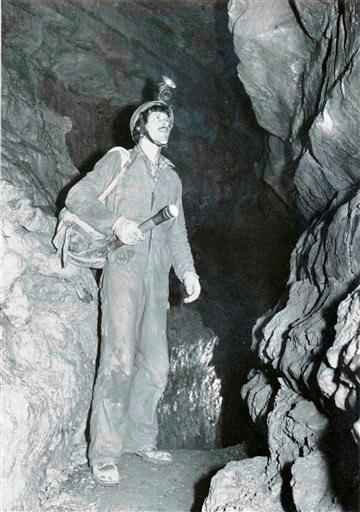 (AP Photo/Courtesy John Ackerman). In this 1980's photo provided by John Ackerman, Ackerman stands inside his Spring Valley Caverns near Spring Valley, Minn. (AP Photo/Courtesy John Ackerman). In this 1980's photo provided by John Ackerman, Ackerman stands inside his Spring Valley Caverns near Spring Valley, Minn.