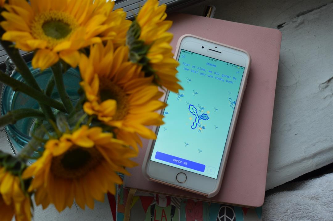 It’s easy to get serious about self-care with the quirky, fun Aloe Bud app