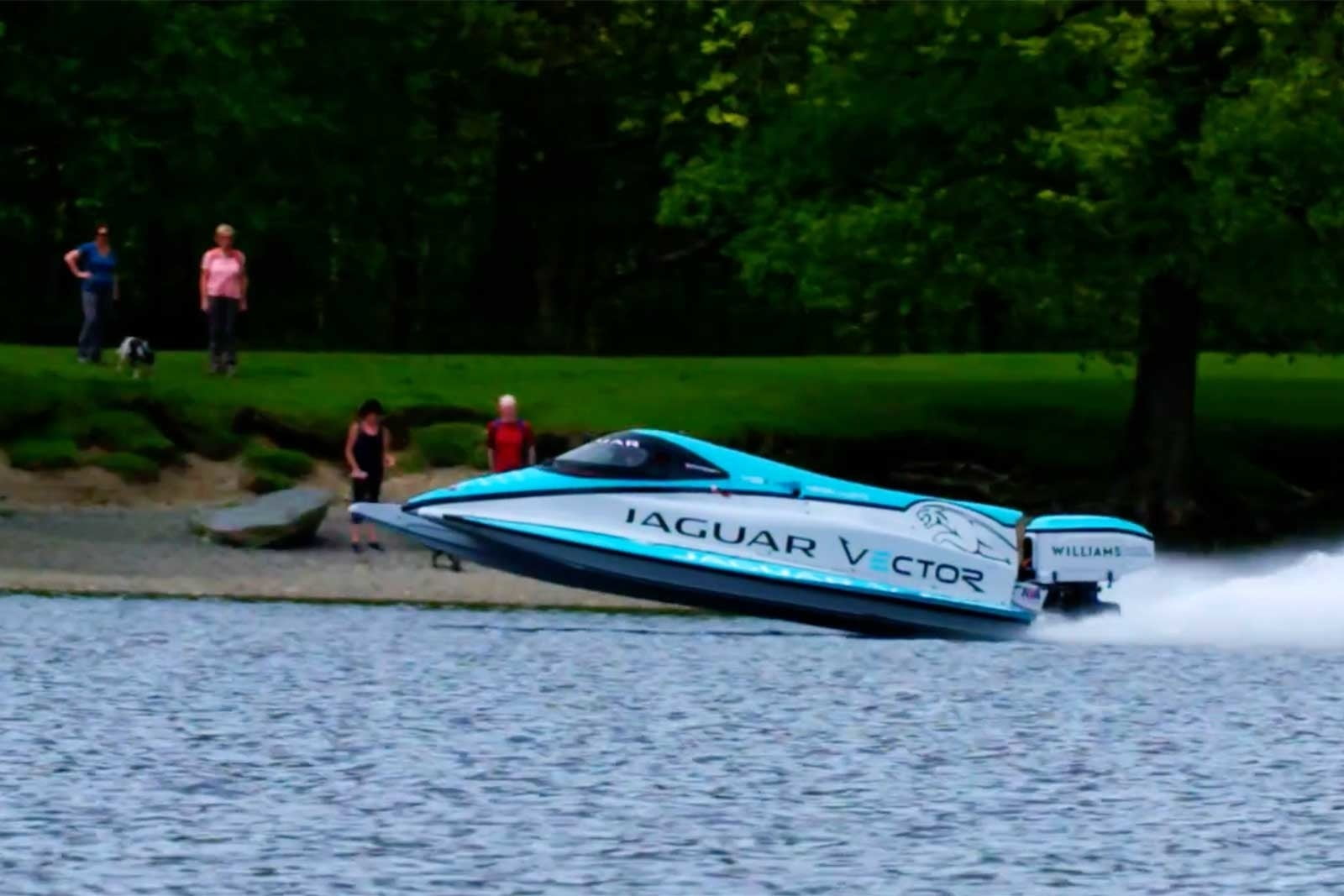 Jaguar just smashed a world record for the fastest electric speedboat