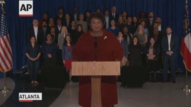 In Democratic response, Abrams sharply rebukes Trump