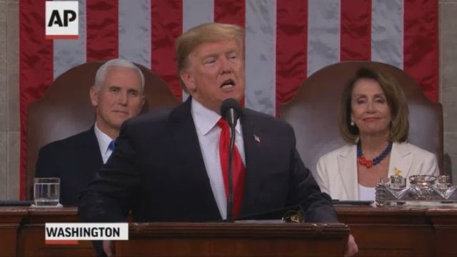 Trump calls for bipartisanship, a hard line on immigration