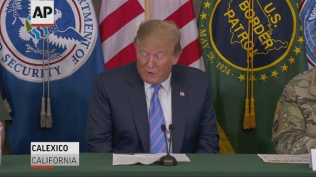 'Our country is full': Trump says migrants straining system