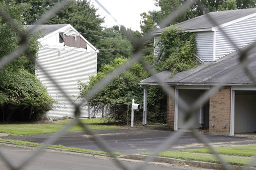 (AP Photo/Matt Rourke). In this Aug. 1, 2018 photo, housing stands dilapidated and vacant at the former Naval Air Warfare Center Warminster, in Warminster, Pa. In Warminster and surrounding towns in eastern Pennsylvania, and at other sites around the U... (AP Photo/Matt Rourke). In this Aug. 1, 2018 photo, housing stands dilapidated and vacant at the former Naval Air Warfare Center Warminster, in Warminster, Pa. In Warminster and surrounding towns in eastern Pennsylvania, and at other sites around the U...