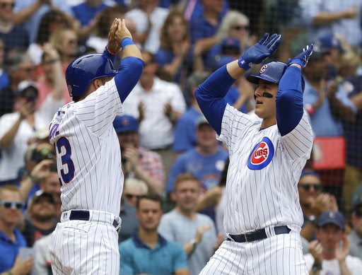 Rizzo leads Cubs past Brewers 8-4
