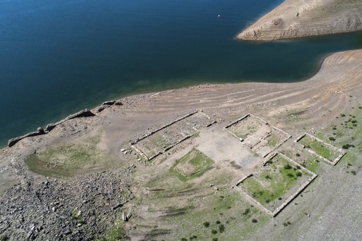 Drought reveals remains of German 'Atlantis' in lake