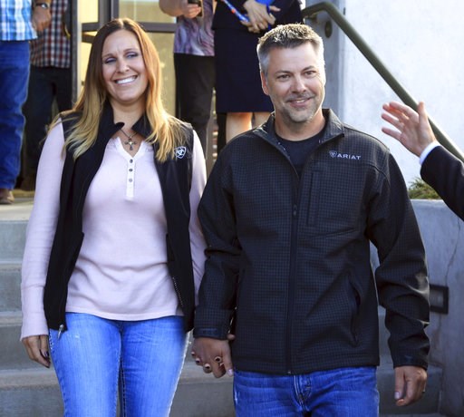 (Jenny Coleman/Oregon Justice Resource Center via AP). This photo provided by the Oregon Justice Resource Center shows Josh Horner with his wife Kelli Horner after a hearing in Bend, Ore., Monday, Sept. 10, 2018. A 50-year sentence in a sex abuse case ... (Jenny Coleman/Oregon Justice Resource Center via AP). This photo provided by the Oregon Justice Resource Center shows Josh Horner with his wife Kelli Horner after a hearing in Bend, Ore., Monday, Sept. 10, 2018. A 50-year sentence in a sex abuse case ...