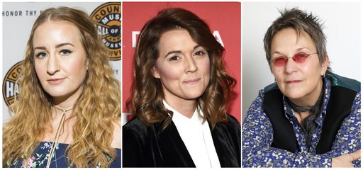 (AP Photo). This combination photo shows Margo Price, from left, Brandi Carlile and Mary Gauthier, who are nominated, along with Jason Isbell for album of the year at the Americana Awards. (AP Photo). This combination photo shows Margo Price, from left, Brandi Carlile and Mary Gauthier, who are nominated, along with Jason Isbell for album of the year at the Americana Awards.