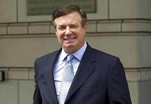 (AP Photo/Jose Luis Magana, File). FILE - In this May 23, 2018, file photo, Paul Manafort, President Donald Trump's former campaign chairman, leaves the Federal District Court after a hearing, in Washington. A federal judge in Washington has denied Pau... (AP Photo/Jose Luis Magana, File). FILE - In this May 23, 2018, file photo, Paul Manafort, President Donald Trump's former campaign chairman, leaves the Federal District Court after a hearing, in Washington. A federal judge in Washington has denied Pau...