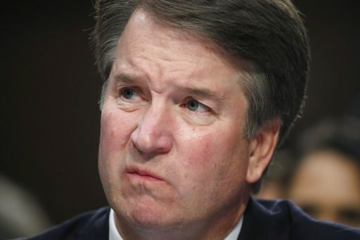 (AP Photo/Alex Brandon). In this Sept. 6, 2018 photo, Supreme Court nominee Brett Kavanaugh testifies before the Senate Judiciary Committee on Capitol Hill in Washington. Kavanaugh is denying a sexual misconduct allegation from when he was in high sch... (AP Photo/Alex Brandon). In this Sept. 6, 2018 photo, Supreme Court nominee Brett Kavanaugh testifies before the Senate Judiciary Committee on Capitol Hill in Washington. Kavanaugh is denying a sexual misconduct allegation from when he was in high sch...