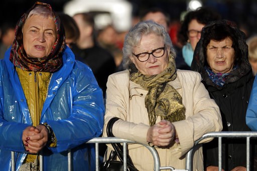 The Latest: Pope visits ex-KGB headquarters in Lithuania