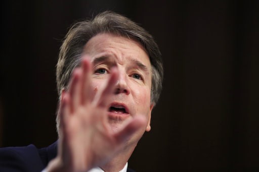 The Latest: Trump says Democrats trying to destroy Kavanaugh
