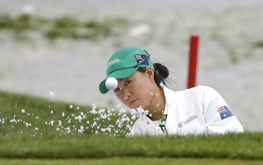 (AP Photo/Ahn Young-joon). Minjee Lee of Australia hits out of a bunker on the fourth hole during the second round of the LPGA's UL International Crown golf tournament at the Jack Nicklaus Golf Club Korea in Incheon, South Korea, Friday, Oct. 5, 2018. (AP Photo/Ahn Young-joon). Minjee Lee of Australia hits out of a bunker on the fourth hole during the second round of the LPGA's UL International Crown golf tournament at the Jack Nicklaus Golf Club Korea in Incheon, South Korea, Friday, Oct. 5, 2018.