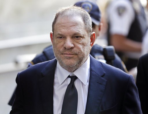 (AP Photo/Seth Wenig, File). FILE - In this June 5, 2018, file photo, Harvey Weinstein arrives at court in New York. Weinstein is set to appear before a New York judge as his lawyers try to get the charges dismissed in his criminal case. Judge James Bu... (AP Photo/Seth Wenig, File). FILE - In this June 5, 2018, file photo, Harvey Weinstein arrives at court in New York. Weinstein is set to appear before a New York judge as his lawyers try to get the charges dismissed in his criminal case. Judge James Bu...