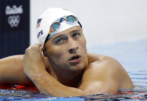 (AP Photo/Michael Sohn, File). FILE - In this Aug. 9, 2016, file photo, United States' Ryan Lochte checks his time in a men's 4x200-meter freestyle heat at the 2016 Summer Olympics in Rio de Janeiro, Brazil. Lochte’s attorney says the swimmer is seekin... (AP Photo/Michael Sohn, File). FILE - In this Aug. 9, 2016, file photo, United States' Ryan Lochte checks his time in a men's 4x200-meter freestyle heat at the 2016 Summer Olympics in Rio de Janeiro, Brazil. Lochte’s attorney says the swimmer is seekin...