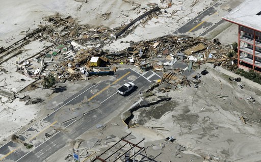 Images trickle out of Michael's vast devastation