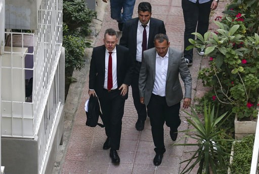 (AP Photo/Emre Tazegul). U.S. Pastor Andrew Brunson, front left, arrives at home after his release, following his trial in Izmir, Turkey, Friday, Oct. 12, 2018, A Turkish court on Friday convicted an American pastor of terror charges but released him f... (AP Photo/Emre Tazegul). U.S. Pastor Andrew Brunson, front left, arrives at home after his release, following his trial in Izmir, Turkey, Friday, Oct. 12, 2018, A Turkish court on Friday convicted an American pastor of terror charges but released him f...