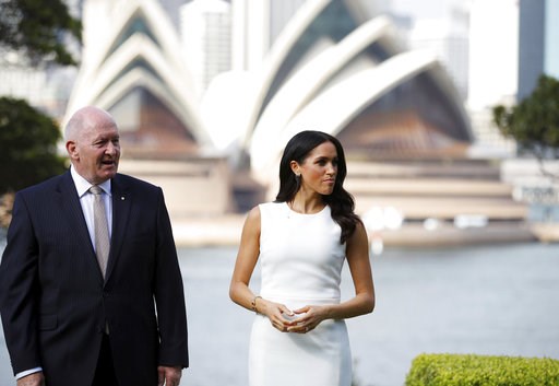 Prince Harry and Meghan start Aussie tour with baby gifts