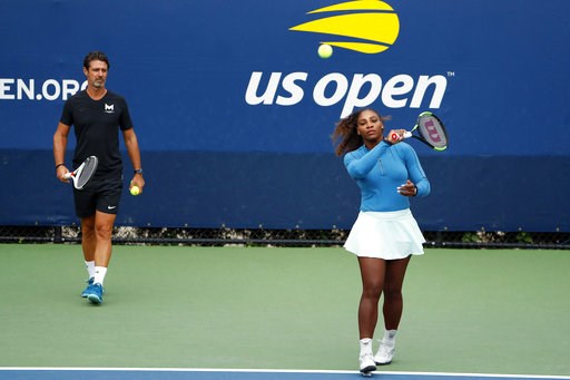 Serena's coach says in-match coaching would boost tennis