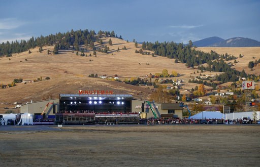 (AP Photo/Carolyn Kaster, file). In this Oct. 18, 2018, file photo, a campaign rally is seen from the motorcade, with President Donald Trump aboard, at Minuteman Aviation Hangar in Missoula, Mont. Trump is in the final stretch of a 44-city blitz for th... (AP Photo/Carolyn Kaster, file). In this Oct. 18, 2018, file photo, a campaign rally is seen from the motorcade, with President Donald Trump aboard, at Minuteman Aviation Hangar in Missoula, Mont. Trump is in the final stretch of a 44-city blitz for th...