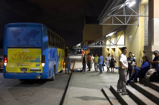 (AP Photo/Moises Castillo). In this Oct. 30, 2018 photo, Honduran migrants deported from Mexico wait to be transported home, at the Metropolitan Grand Central bus terminal in San Pedro Sula, Honduras, after failing to complete their journey to the U.S.... (AP Photo/Moises Castillo). In this Oct. 30, 2018 photo, Honduran migrants deported from Mexico wait to be transported home, at the Metropolitan Grand Central bus terminal in San Pedro Sula, Honduras, after failing to complete their journey to the U.S....