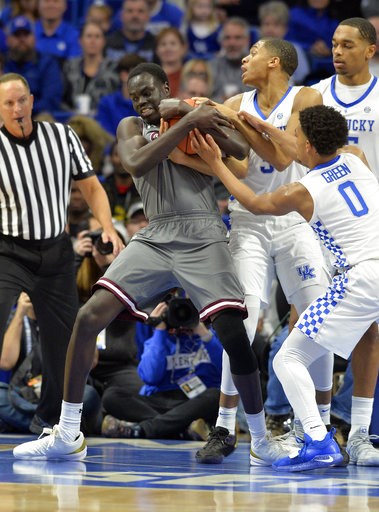 No. 2 Kentucky rallies past Southern Illinois for 71-59 win