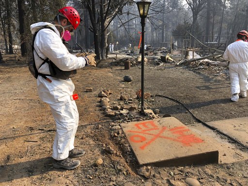 Rain could hamper search for victims of California wildfire