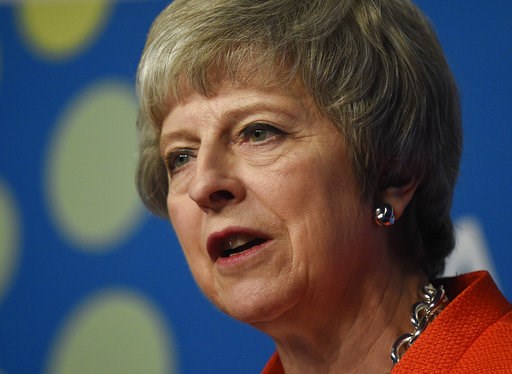 (AP Photo/Gustavo Garello). Britain's Prime Minister Theresa May speaks during a press conference after the G20 Leader's Summit in Buenos Aires, Argentina, Saturday, Dec. 1, 2018. Leaders from the Group of 20 industrialized nations met for two days in ... (AP Photo/Gustavo Garello). Britain's Prime Minister Theresa May speaks during a press conference after the G20 Leader's Summit in Buenos Aires, Argentina, Saturday, Dec. 1, 2018. Leaders from the Group of 20 industrialized nations met for two days in ...