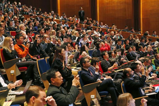 (AP Photo/Kin Cheung). The audience reacts as He Jiankui, a Chinese researcher, speaks during the Human Genome Editing Conference in Hong Kong, Wednesday, Nov. 28, 2018. A Chinese researcher claims that he helped make the world's first genetically edit... (AP Photo/Kin Cheung). The audience reacts as He Jiankui, a Chinese researcher, speaks during the Human Genome Editing Conference in Hong Kong, Wednesday, Nov. 28, 2018. A Chinese researcher claims that he helped make the world's first genetically edit...