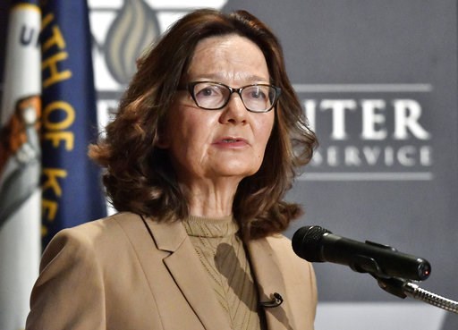 (AP Photo/Timothy D. Easley, File). FILE - In this Sept. 24, 2018, file photo, CIA Director Gina Haspel addresses the audience in Louisville, Ky. Haspel is headed to Capitol Hill to brief Senate leaders Tuesday, Dec. 4, 2018, on the slaying of Saudi jo... (AP Photo/Timothy D. Easley, File). FILE - In this Sept. 24, 2018, file photo, CIA Director Gina Haspel addresses the audience in Louisville, Ky. Haspel is headed to Capitol Hill to brief Senate leaders Tuesday, Dec. 4, 2018, on the slaying of Saudi jo...