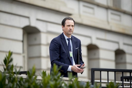 (AP Photo/Andrew Harnik). BMW Vice President for Government and External Affairs Bryan Jacobs arrives for a meeting with Trump Administration officials at the White House complex in Washington, Tuesday, Dec. 4, 2018. (AP Photo/Andrew Harnik). BMW Vice President for Government and External Affairs Bryan Jacobs arrives for a meeting with Trump Administration officials at the White House complex in Washington, Tuesday, Dec. 4, 2018.