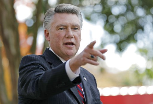 (AP Photo/Chuck Burton, File). FILE - In this Nov. 7, 2018, file photo, Mark Harris speaks to the media during a news conference in Matthews, N.C. The nation's last unresolved fall congressional race with Harris against Democrat Dan McCready is awash ... (AP Photo/Chuck Burton, File). FILE - In this Nov. 7, 2018, file photo, Mark Harris speaks to the media during a news conference in Matthews, N.C. The nation's last unresolved fall congressional race with Harris against Democrat Dan McCready is awash ...
