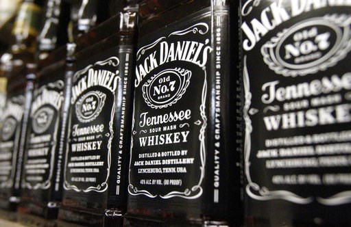 (AP Photo/Toby Talbot, File). FILE - In this Dec. 5, 2011, file photo, bottles of Jack Daniel's Tennessee Whiskey line the shelves of a liquor outlet in Montpelier, Vt. Spirits maker Brown-Forman Corp. on Wednesday, Dec. 5, 2018, reported fiscal second... (AP Photo/Toby Talbot, File). FILE - In this Dec. 5, 2011, file photo, bottles of Jack Daniel's Tennessee Whiskey line the shelves of a liquor outlet in Montpelier, Vt. Spirits maker Brown-Forman Corp. on Wednesday, Dec. 5, 2018, reported fiscal second...