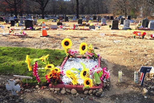 (Ned Gerard/Hearst Connecticut Media via AP, File). FILE - This Nov. 29, 2018 file photo shows Park Cemetery in Bridgeport, Conn. Authorities say gravestones and human remains at the cemetery were moved to make way for the newly dead. A state judge ous... (Ned Gerard/Hearst Connecticut Media via AP, File). FILE - This Nov. 29, 2018 file photo shows Park Cemetery in Bridgeport, Conn. Authorities say gravestones and human remains at the cemetery were moved to make way for the newly dead. A state judge ous...