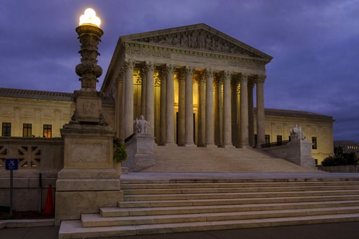 (AP Photo/J. David Ake, File). FILE - In this Oct. 5, 2018, file photo, the U. S. Supreme Court building stands quietly before dawn in Washington. The Constitution says you can’t be tried twice for the same offense. And yet Terance Gamble is sitting in... (AP Photo/J. David Ake, File). FILE - In this Oct. 5, 2018, file photo, the U. S. Supreme Court building stands quietly before dawn in Washington. The Constitution says you can’t be tried twice for the same offense. And yet Terance Gamble is sitting in...