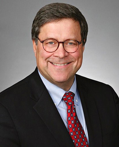 (Time Warner via AP). This undated photo provided by Time Warner shows William Barr. Barr, who served as attorney general under President George H.W. Bush, has emerged as a top contender for that job in President Donald Trump's Cabinet, two people fam... (Time Warner via AP). This undated photo provided by Time Warner shows William Barr. Barr, who served as attorney general under President George H.W. Bush, has emerged as a top contender for that job in President Donald Trump's Cabinet, two people fam...